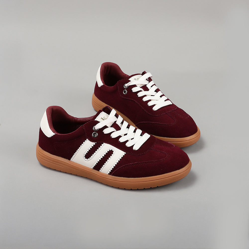 LE SANSA JUNO BURGUNDY IVORY - Women Sneakers - Collective Shoes 