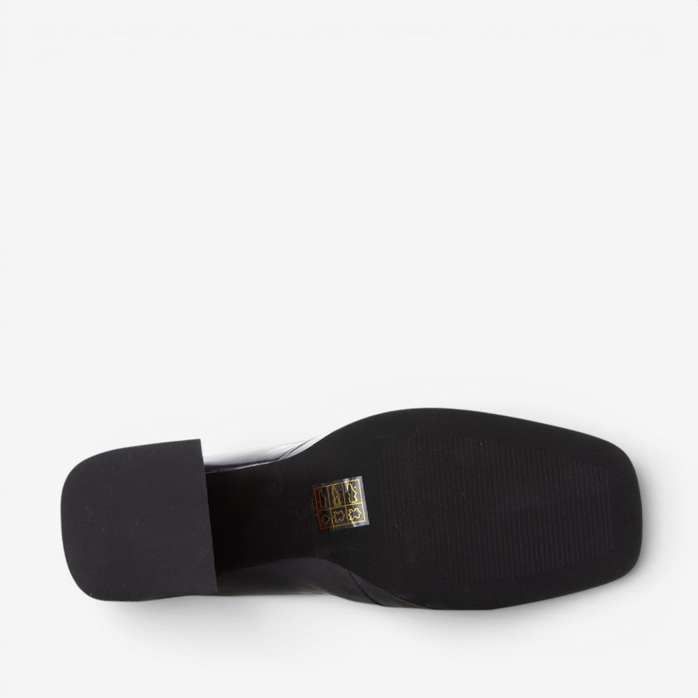 TAMARA LONDON BERGEN BLACK TAN PAT
