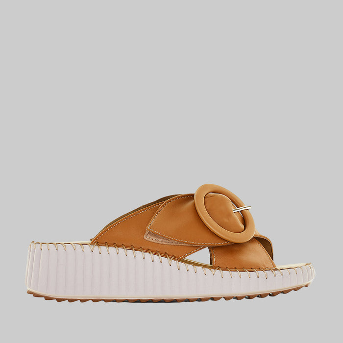 CABELLO TORCH TAN - Women Slides - Collective Shoes 