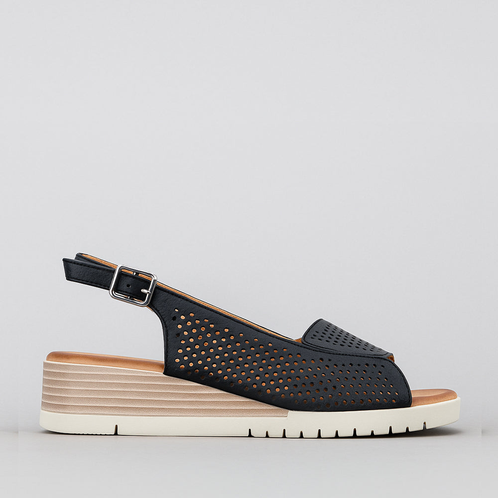 LE SANSA TERINA BLACK - Women Sandals - Collective Shoes 