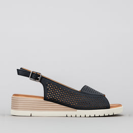 LE SANSA TERINA BLACK - Women Sandals - Collective Shoes 