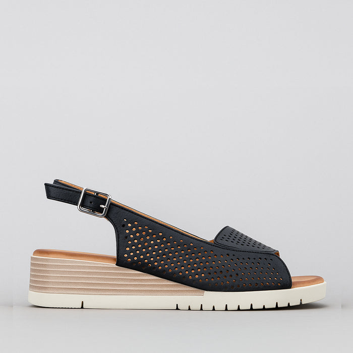 LE SANSA TERINA BLACK - Women Sandals - Collective Shoes 