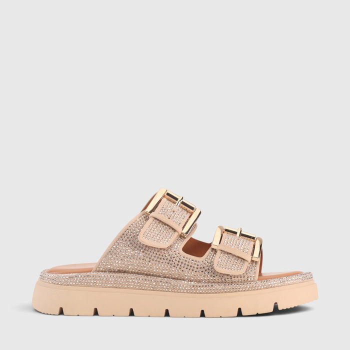 LOS CABOS TOLEDO GOLD DIAMONTE - Women Slides - Collective Shoes 