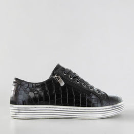 CABELLO UNITY BLACK CROC - Women sneakers - Collective Shoes 