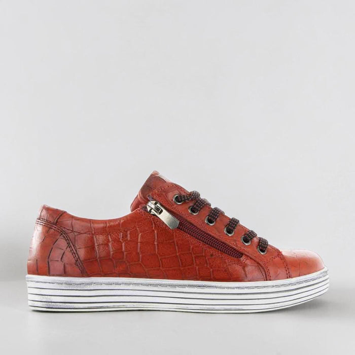 CABELLO UNITY RED CROC - Women sneakers - Collective Shoes 