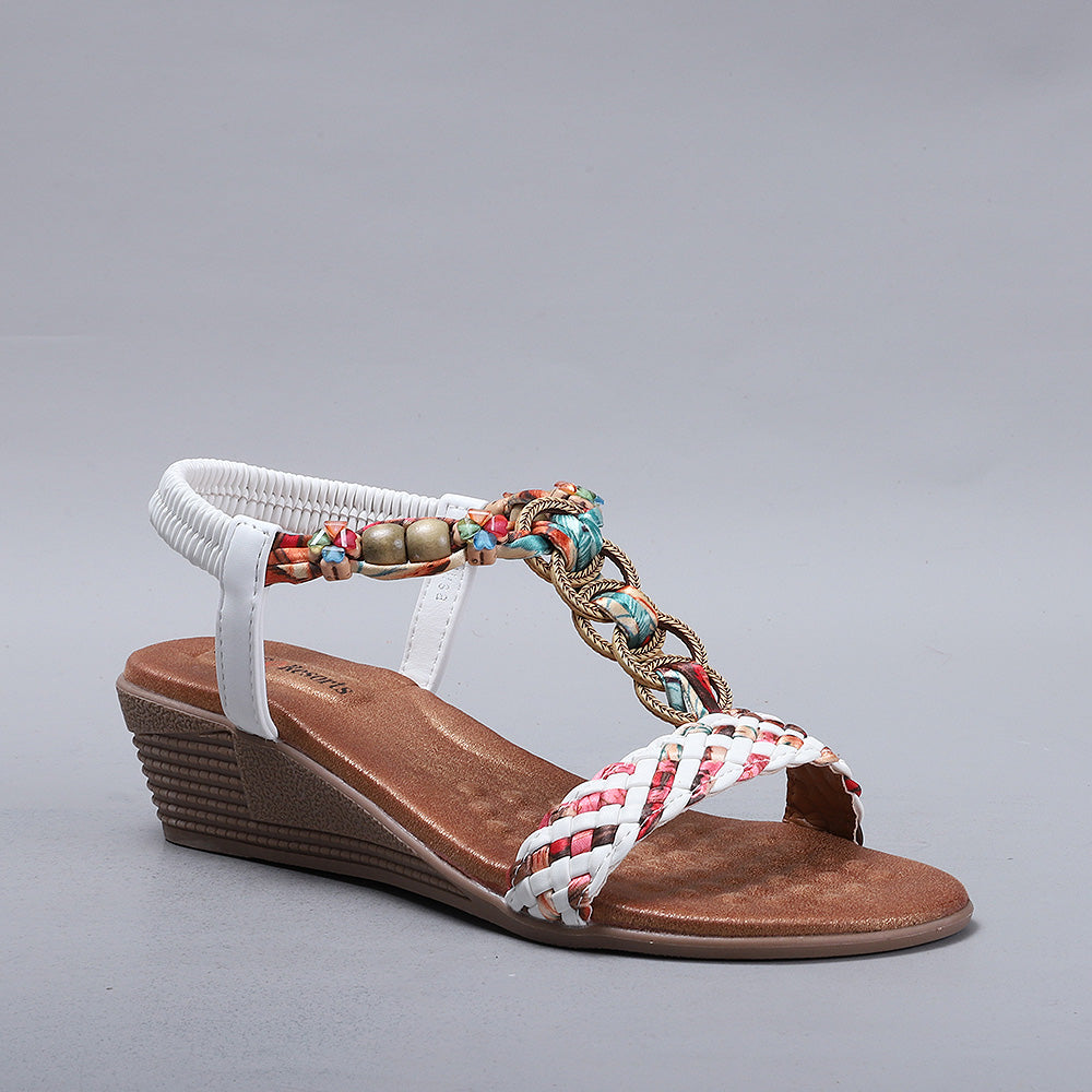 CC RESORTS URSA WHITE - Women Sandals - Collective Shoes 