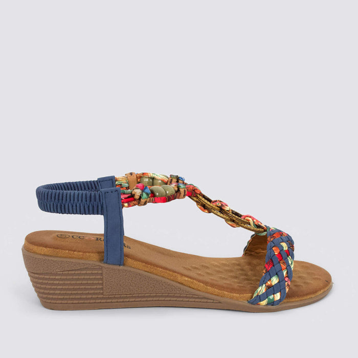 CC RESORTS URSA DENIM - Women Sandals - Collective Shoes 