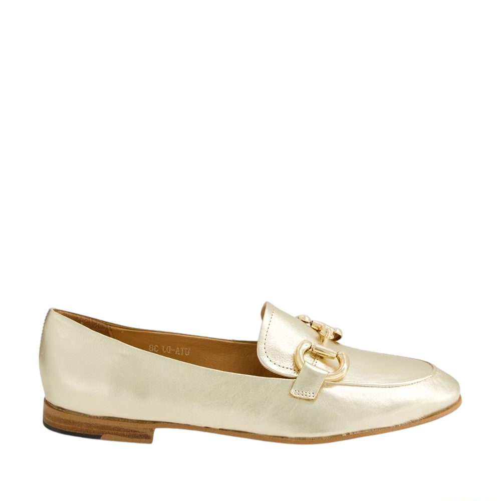 DJANGO & JULIETTE UTA PALE GOLD - Women Loafers - Collective Shoes 