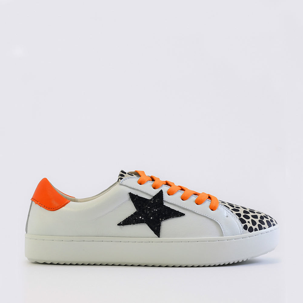 ALFIE & EVIE VALDO BROWN WHITE - Women Sneakers - Collective Shoes 