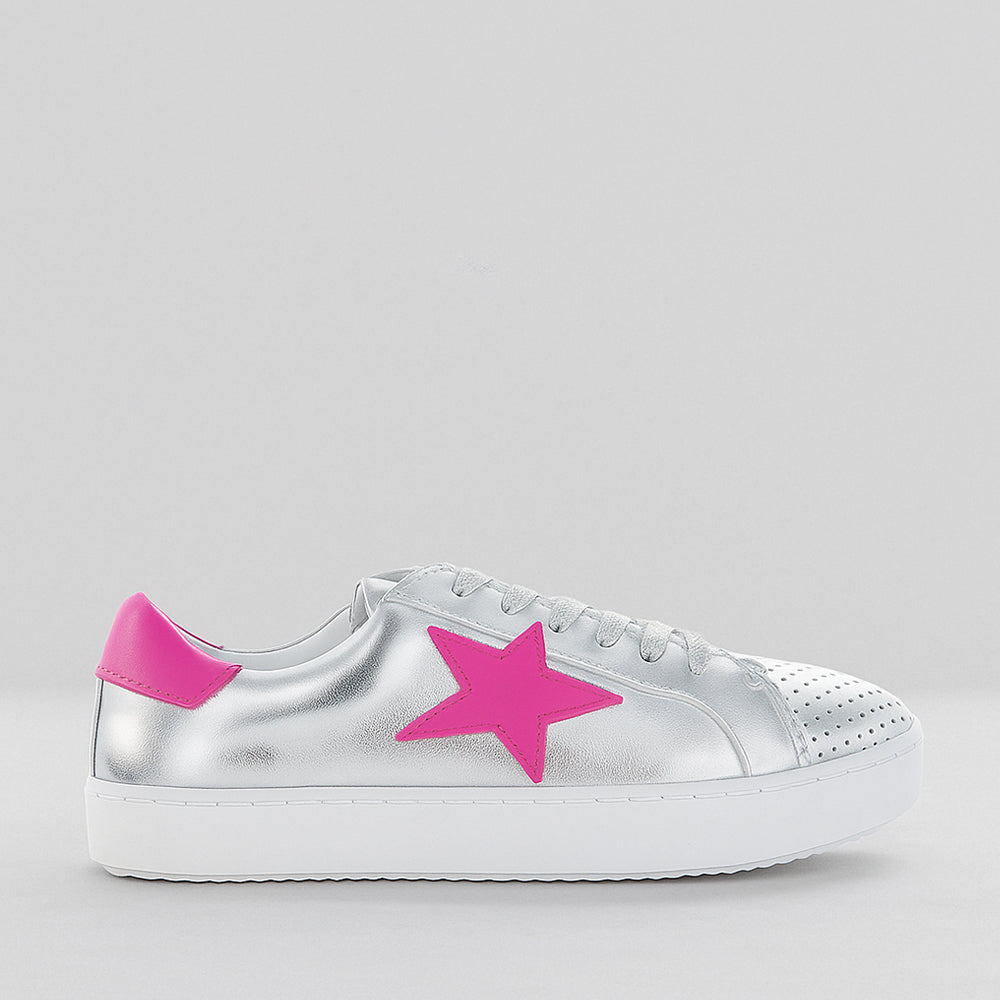 ALFIE & EVIE VALDO SILVER FUCHSIA - Women Sneakers - Collective Shoes 