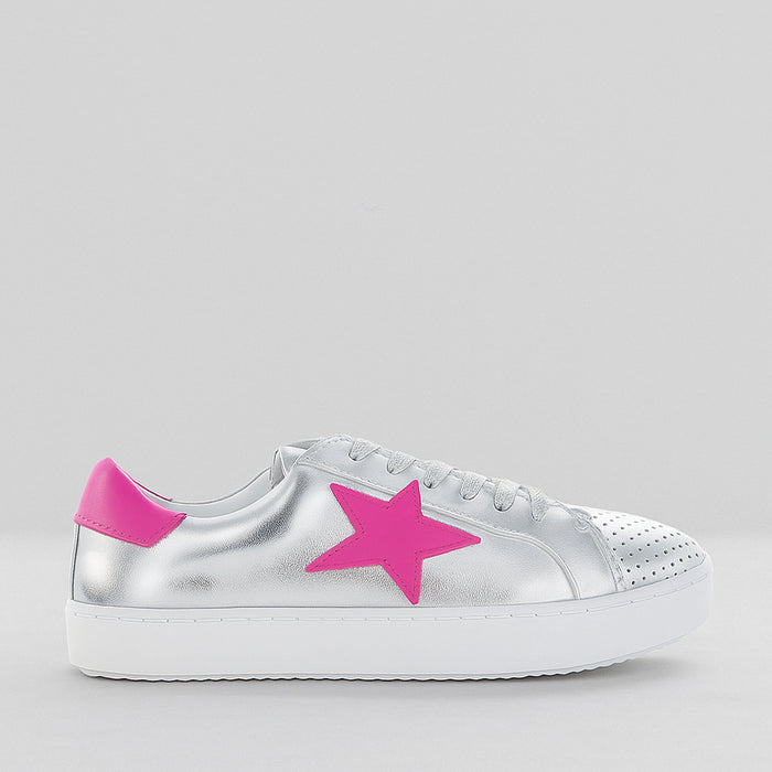 ALFIE & EVIE VALDO SILVER FUCHSIA - Women Sneakers - Collective Shoes 