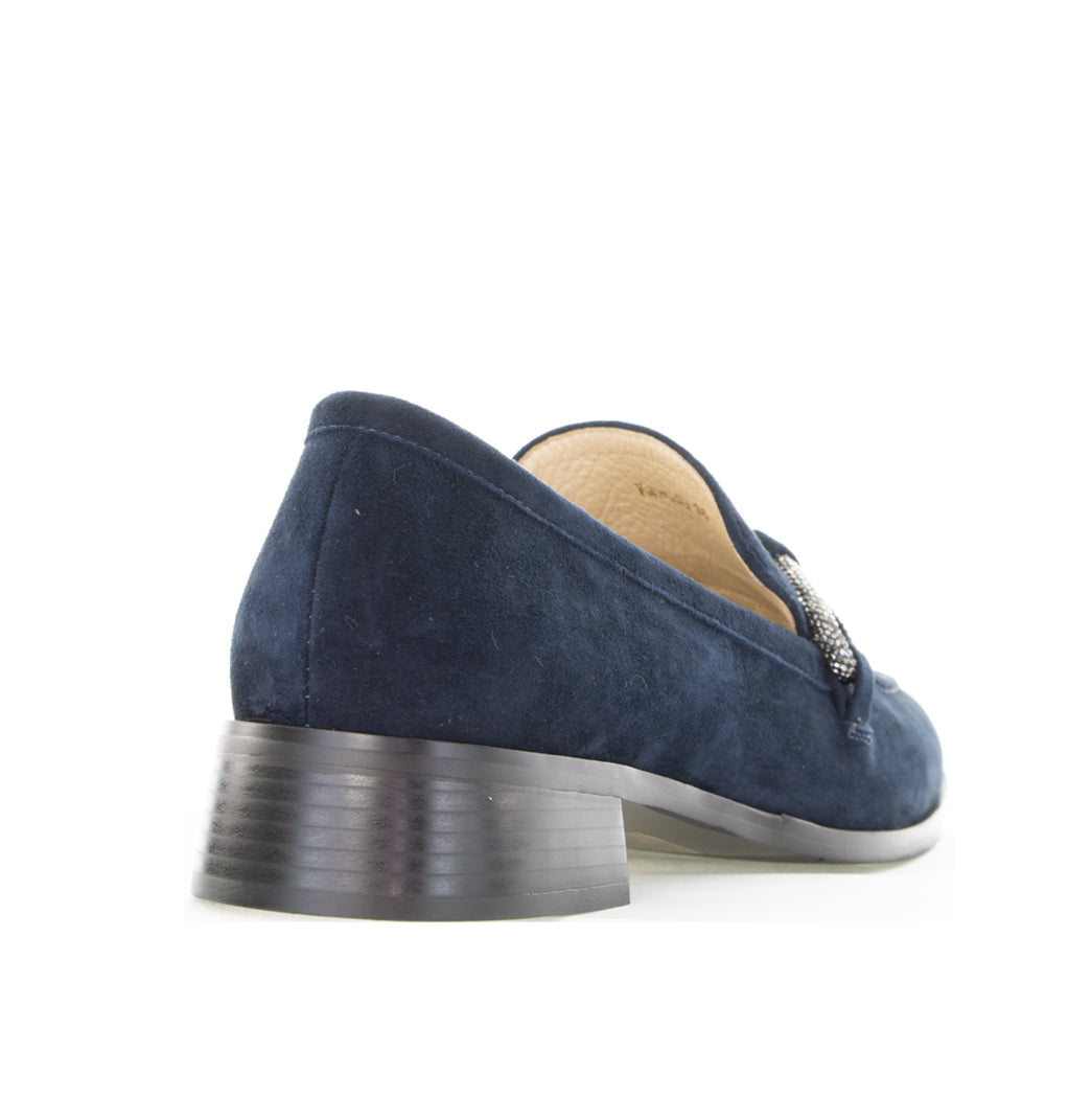 MILA RAINE VANESSA NAVY SUEDE - Women Loafers - Collective Shoes 
