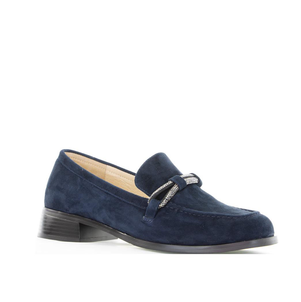 MILA RAINE VANESSA NAVY SUEDE - Women Loafers - Collective Shoes 