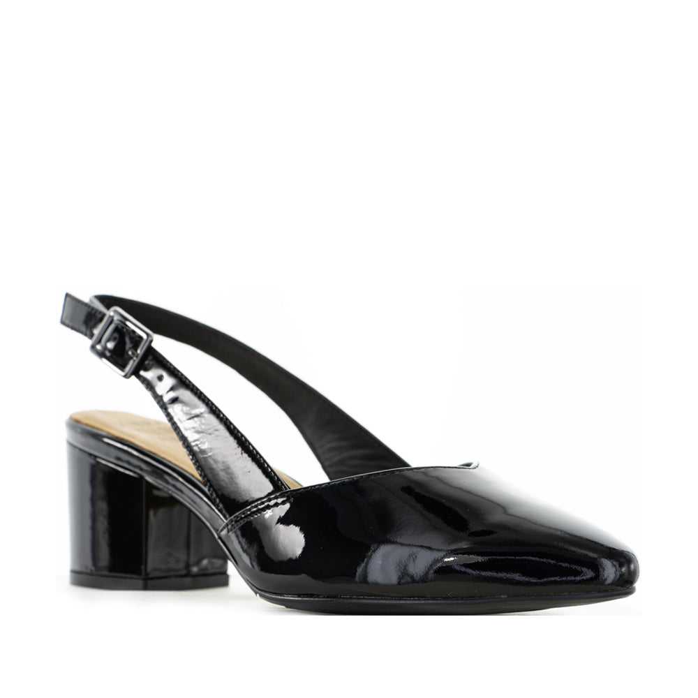 ZIERA VEERA BLACK PATENT - Women Heels - Collective Shoes 