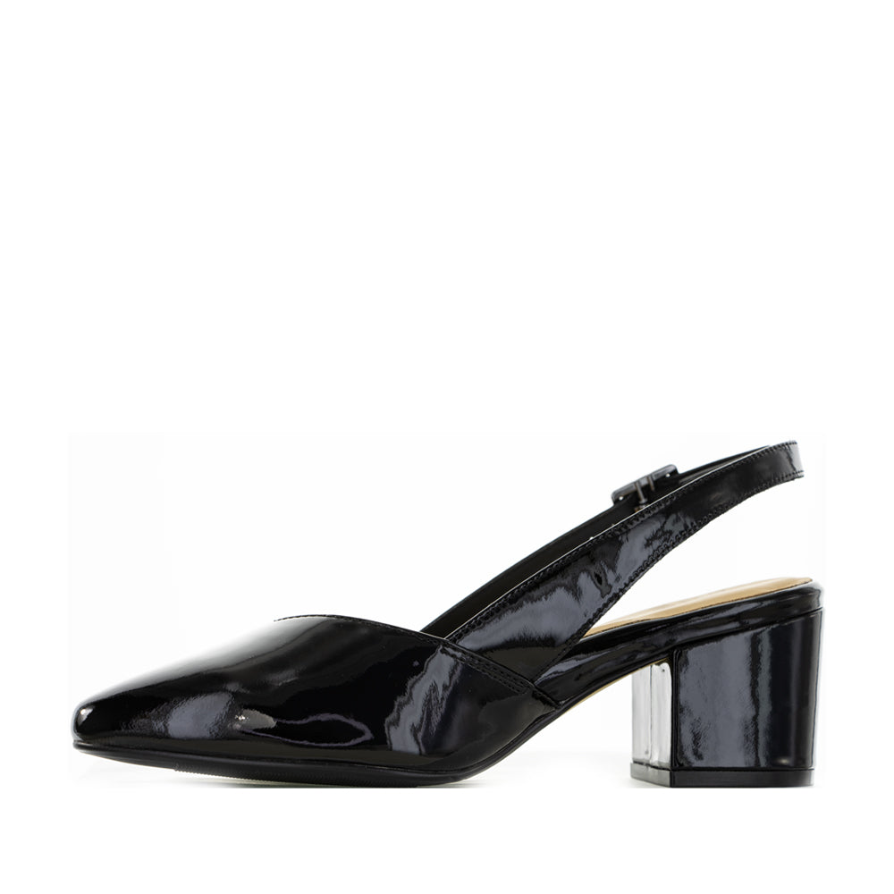 ZIERA VEERA BLACK PATENT - Women Heels - Collective Shoes 