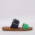 Load image into Gallery viewer, VS TREADS VELMA EMERALD NAVY - Women slippers - Collective Shoes 
