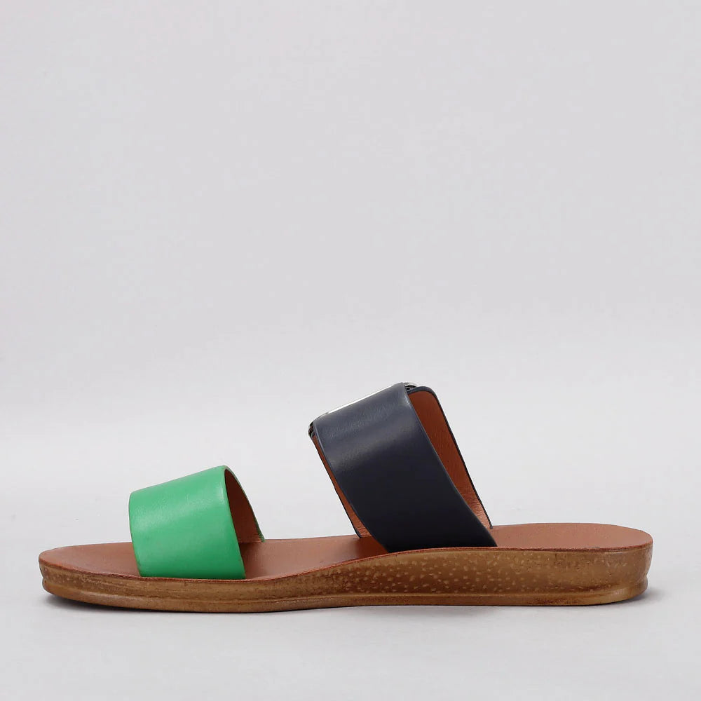 VS TREADS VELMA EMERALD NAVY - Women slippers - Collective Shoes 