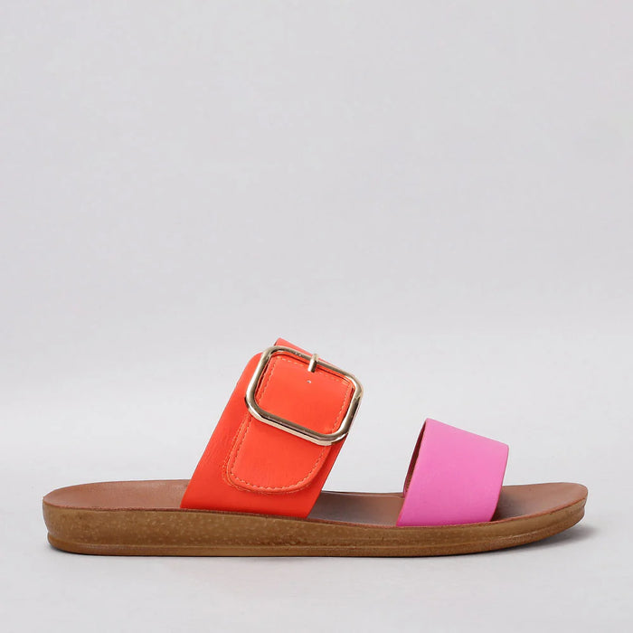 VS TREADS VELMA FUCHSIA ORANGE - Women slippers - Collective Shoes 