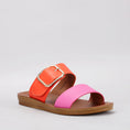 Load image into Gallery viewer, VS TREADS VELMA FUCHSIA ORANGE - Women slippers - Collective Shoes 
