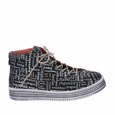 LESANSA VIVID BLACK PRINT - Women Boots - Collective Shoes 