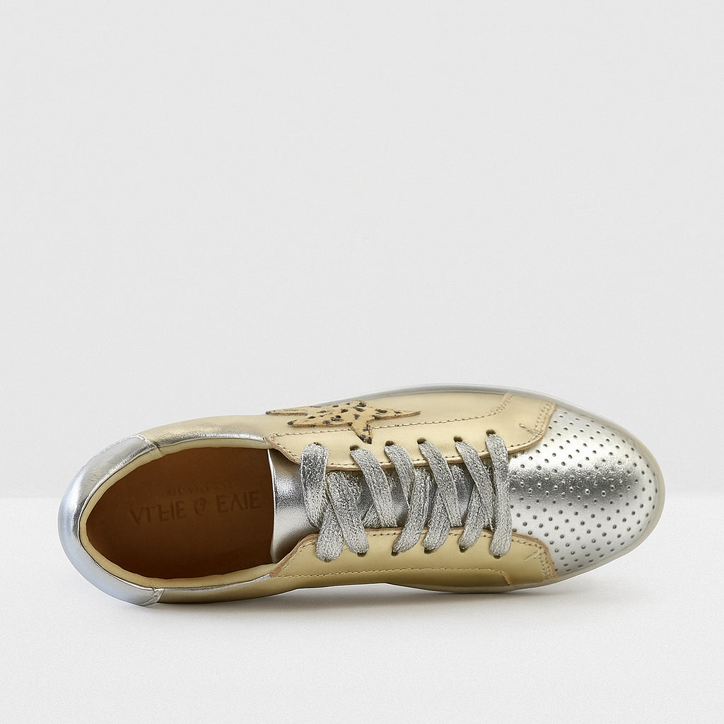 ALFIE & EVIE VALDO GOLD SILVER - Women Sneakers - Collective Shoes 