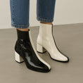 Load image into Gallery viewer, DJANGO & JULIETTE WARONI BLACK IVORY PATENT
