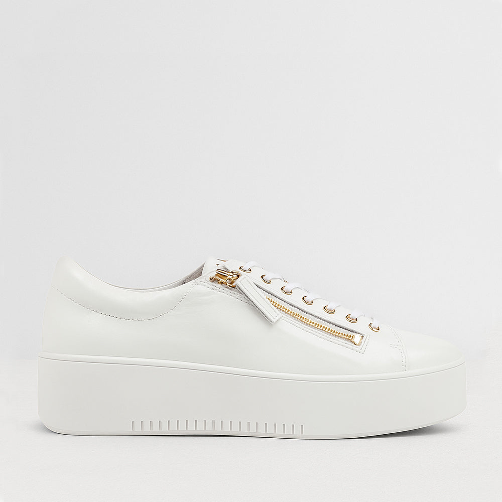 DJANGO & JULIETTE WOLFIE WHITE PATENT - Women sneakers - Collective Shoes 
