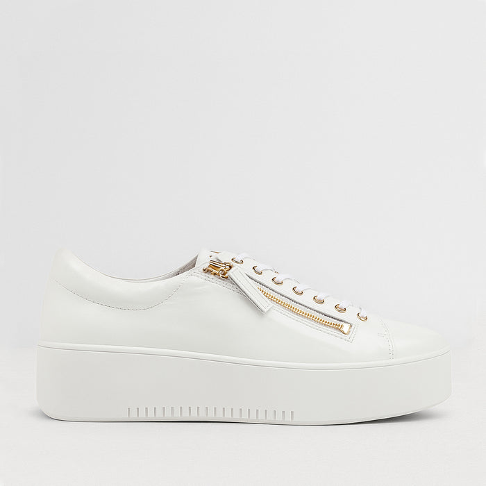 DJANGO & JULIETTE WOLFIE WHITE PATENT - Women sneakers - Collective Shoes 