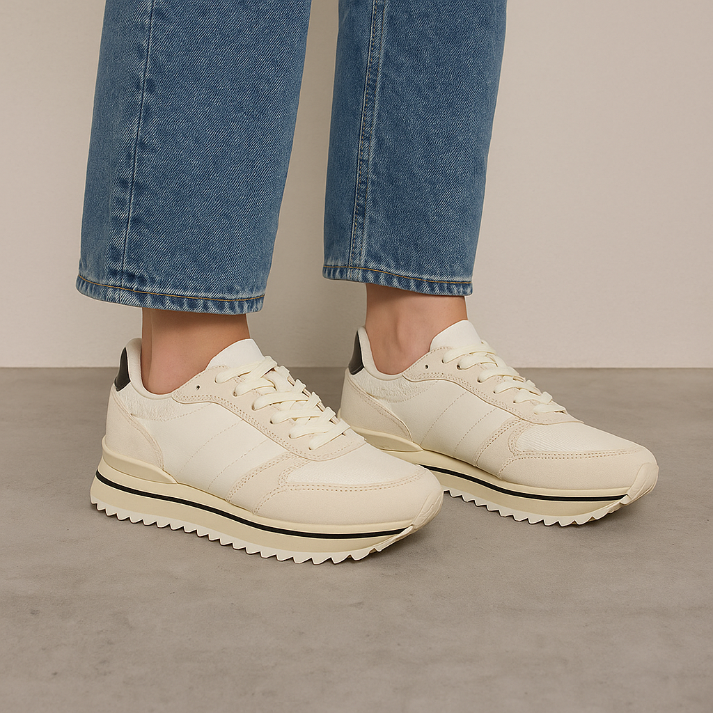 WODEN RONJA PLATEAU WHISPER WHITE - Women sneakers - Collective Shoes 