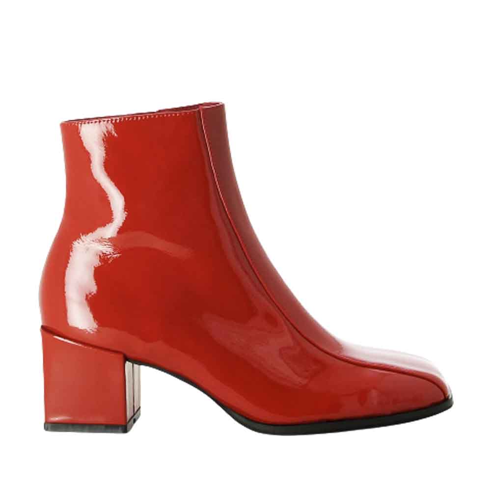 DJANGO & JULIETTE WYNSTON RED PATENT - Women Boots - Collective Shoes 