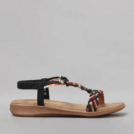 CC RESORTS XTRA BLACK MULTI - Women Sandals - Collective Shoes 