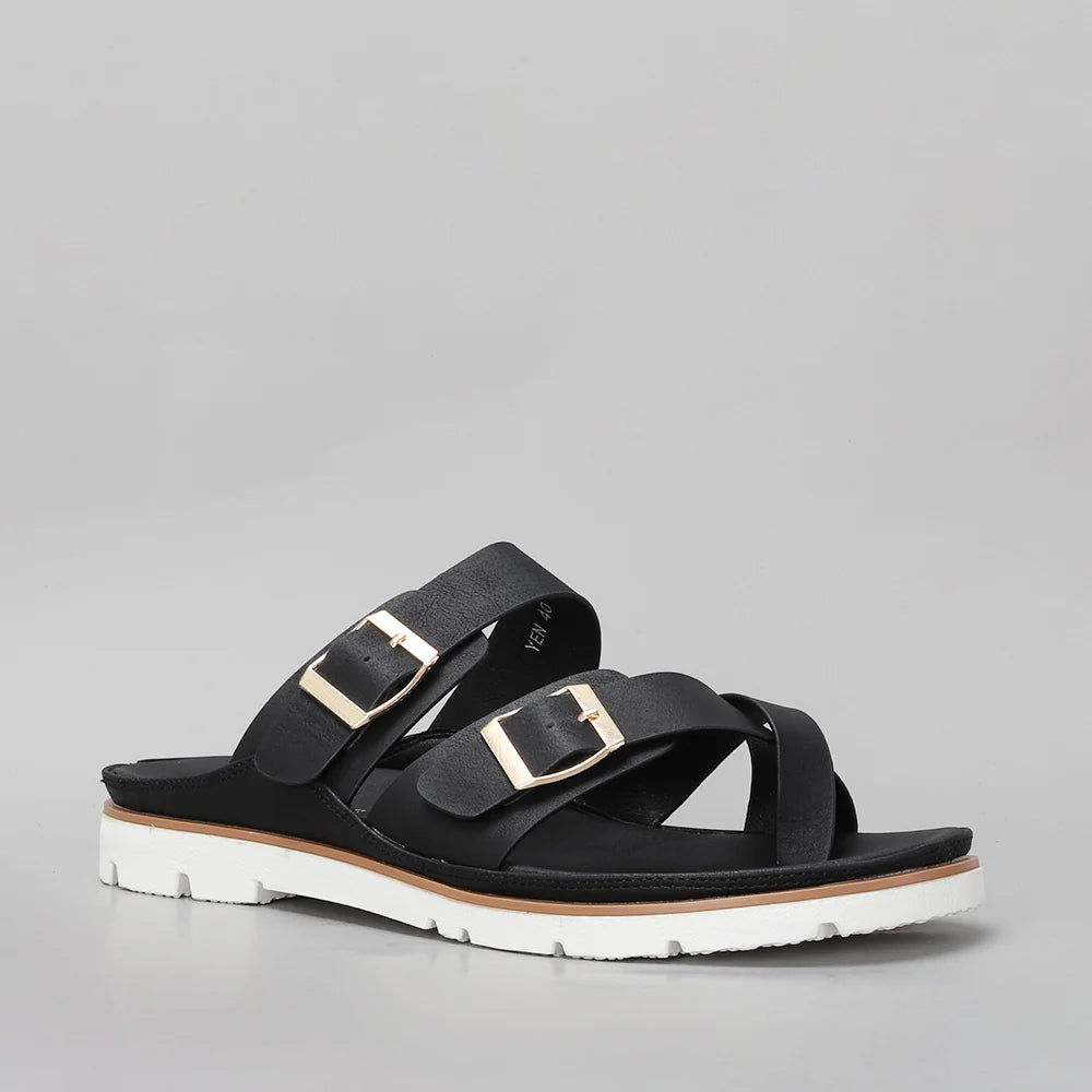 VS TREADS YEN BLACK - Women Flats - Collective Shoes 