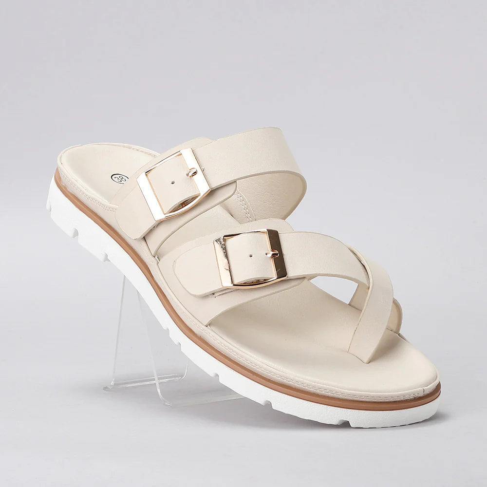 VS TREADS YEN BEIGE - Women Flats - Collective Shoes 