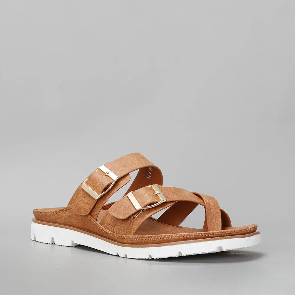 VS TREADS YEN TAN - Women Flats - Collective Shoes 