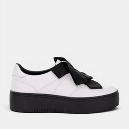 MINX YOKO WHITE BLACK RIBBON