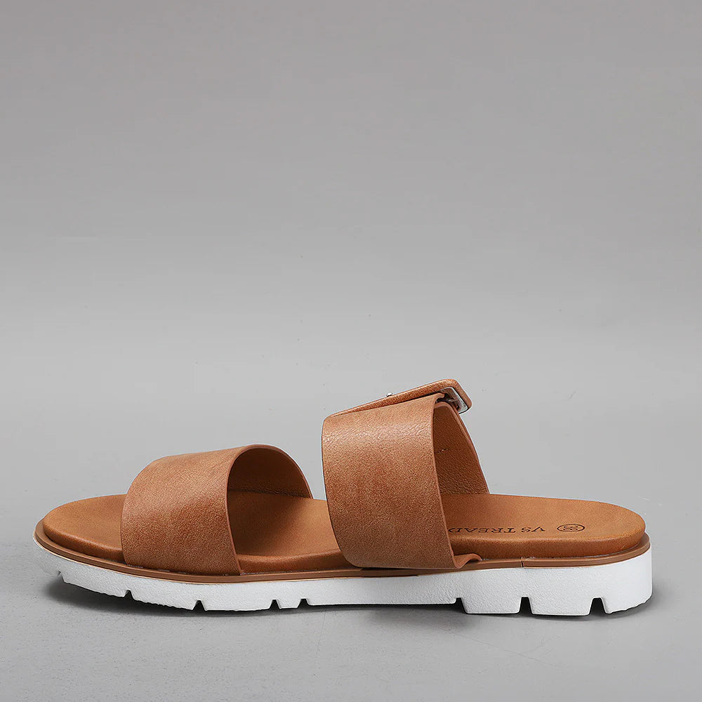 VS TREADS YOMAN TAN - Women Sandals - Collective Shoes 