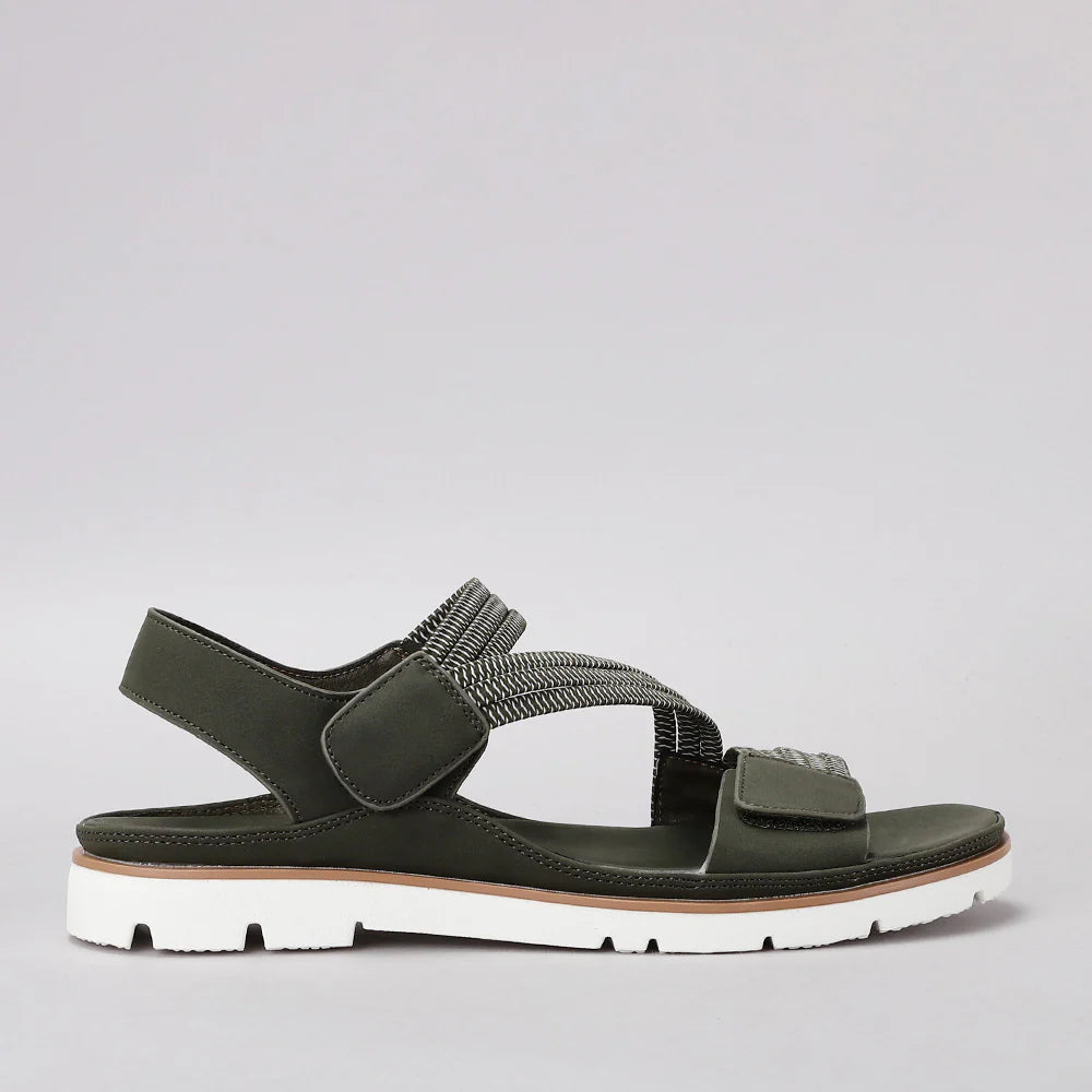 VS TREADS YURRA MILITARY - Women Sandals - Collective Shoes 