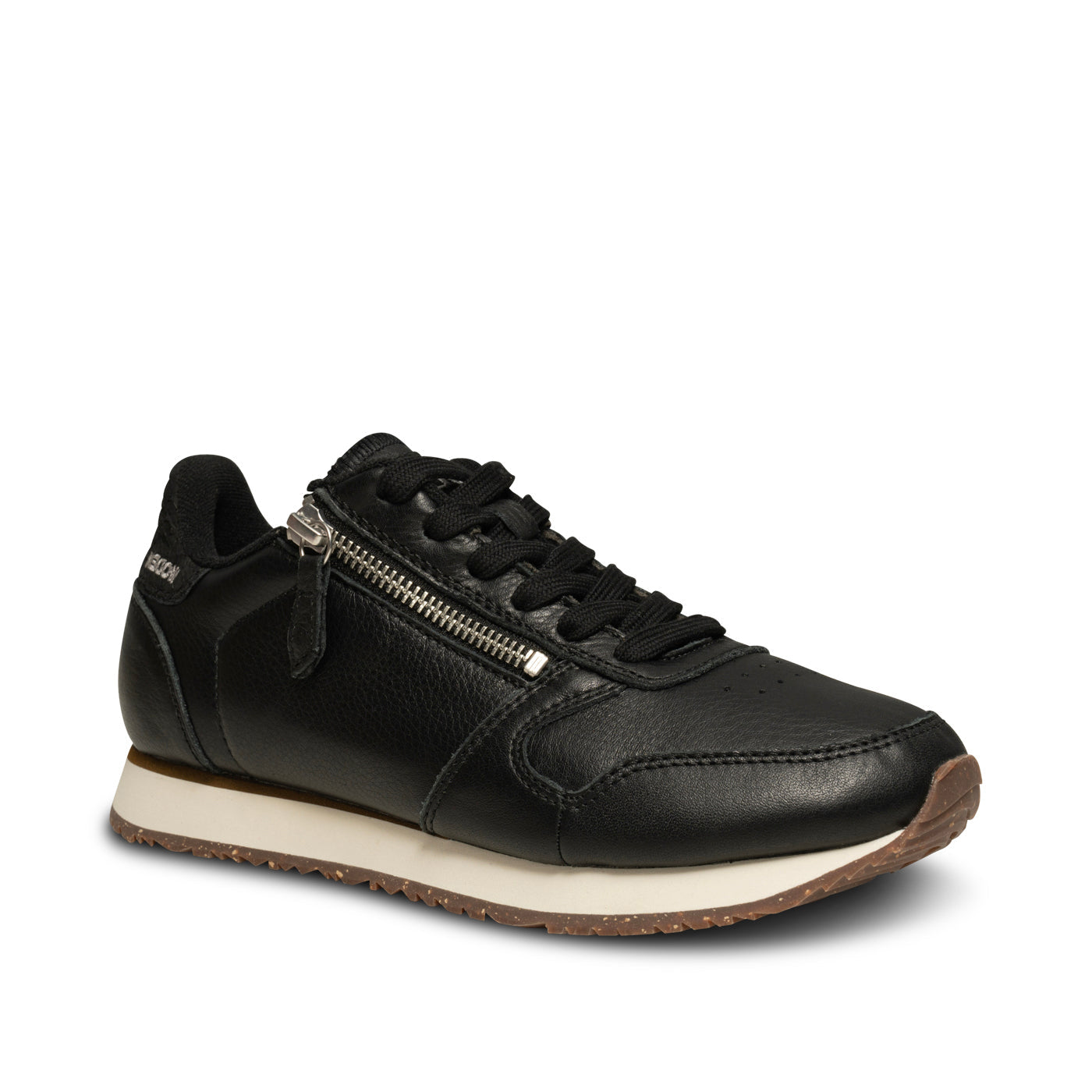 WODEN Ydun Leather Zipper Black - Women Sneakers - Collective Shoes 