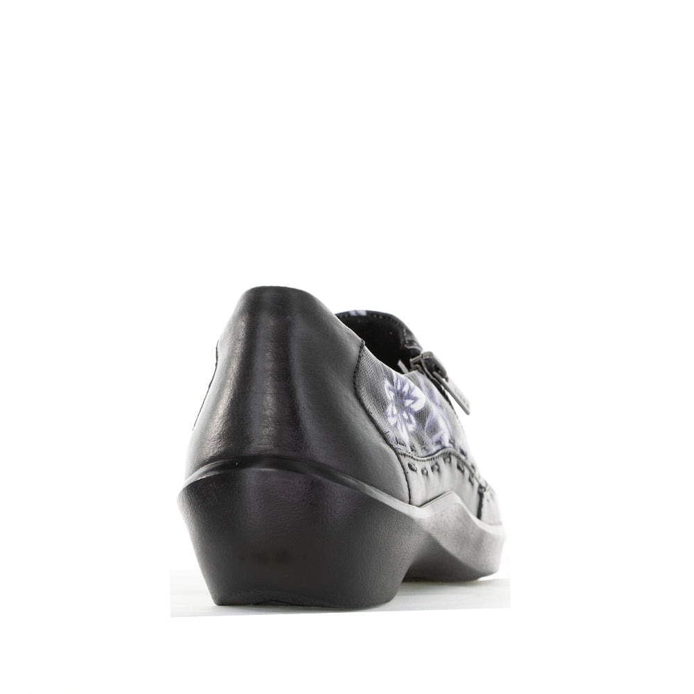 ZIERA ALAYANA BLACK FLOWER - Women Casuals - Collective Shoes 