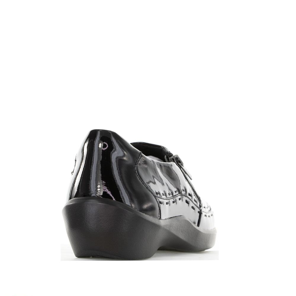 ZIERA ALAYANA BLACK PATENT - Women Casuals - Collective Shoes 
