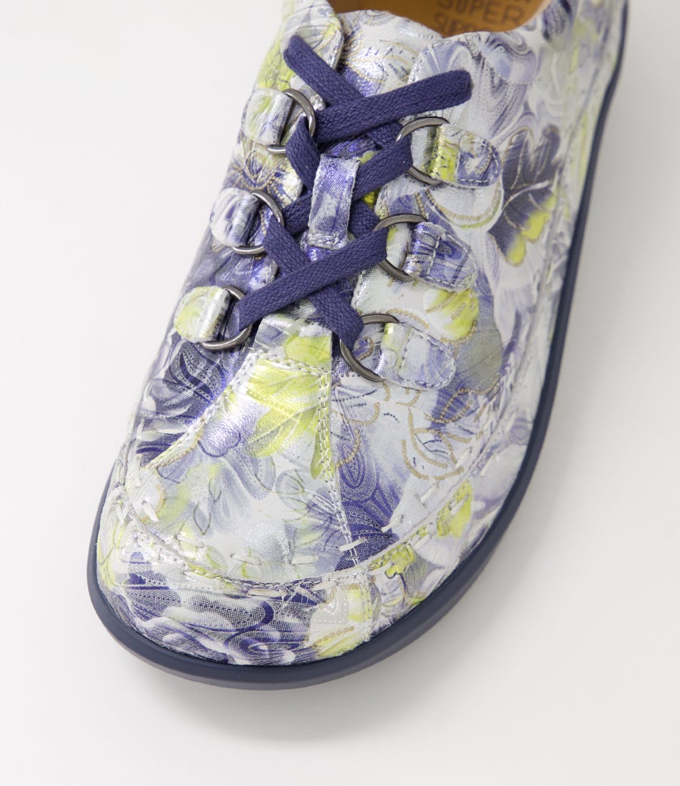 ZIERA ALLSORTS NAVY SILVER FLORAL - Women sneakers - Collective Shoes 