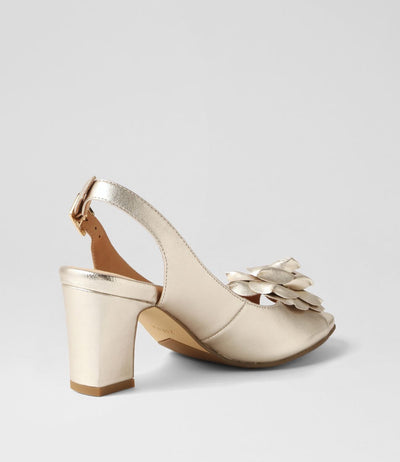 ZIERA APRILLS PALE GOLD - Women Sandals - Collective Shoes 