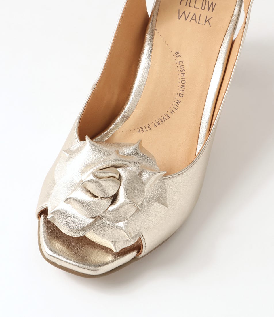 ZIERA APRILLS PALE GOLD - Women Sandals - Collective Shoes 