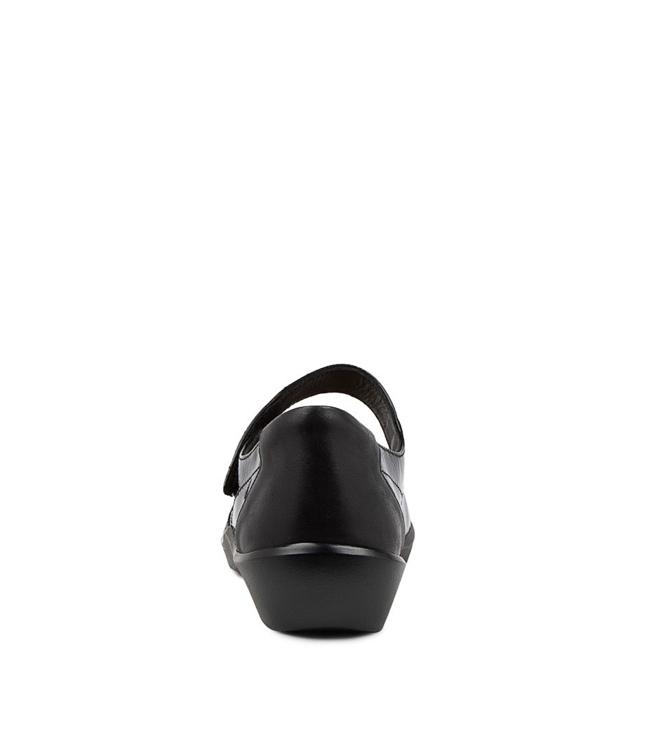 ZIERA ARIEL BLACK PATENT - Women Sandals - Collective Shoes 