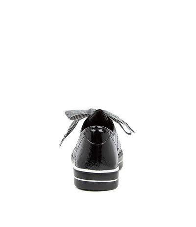 ZIERA ASHLEEN BLACK PATENT - Women sneakers - Collective Shoes 