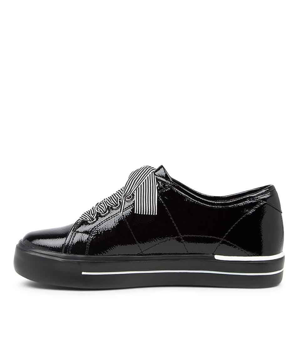 ZIERA ASHLEEN BLACK PATENT - Women sneakers - Collective Shoes 