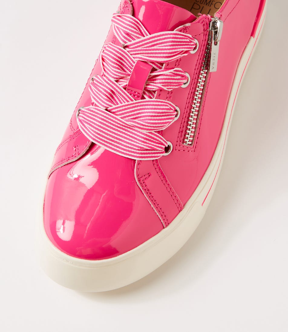 ZIERA AUDRY HOT PINK PATENT - Women sneakers - Collective Shoes 