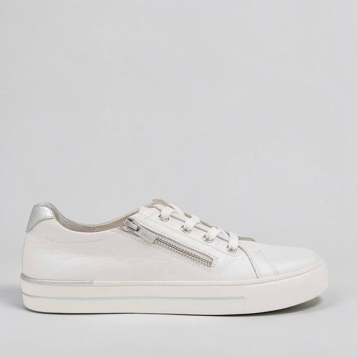 ZIERA AUDRY WHITE SILVER - Women sneakers - Collective Shoes 