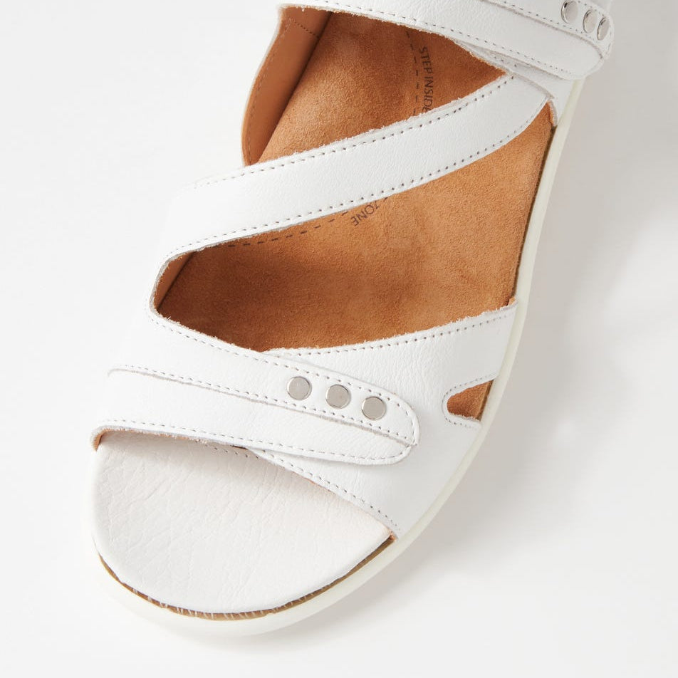 ZIERA BEAUX WHITE - Women Sandals - Collective Shoes 