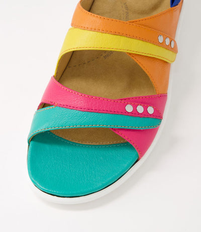 ZIERA BIZZY BRIGHT MULTI - Women Sandals - Collective Shoes 